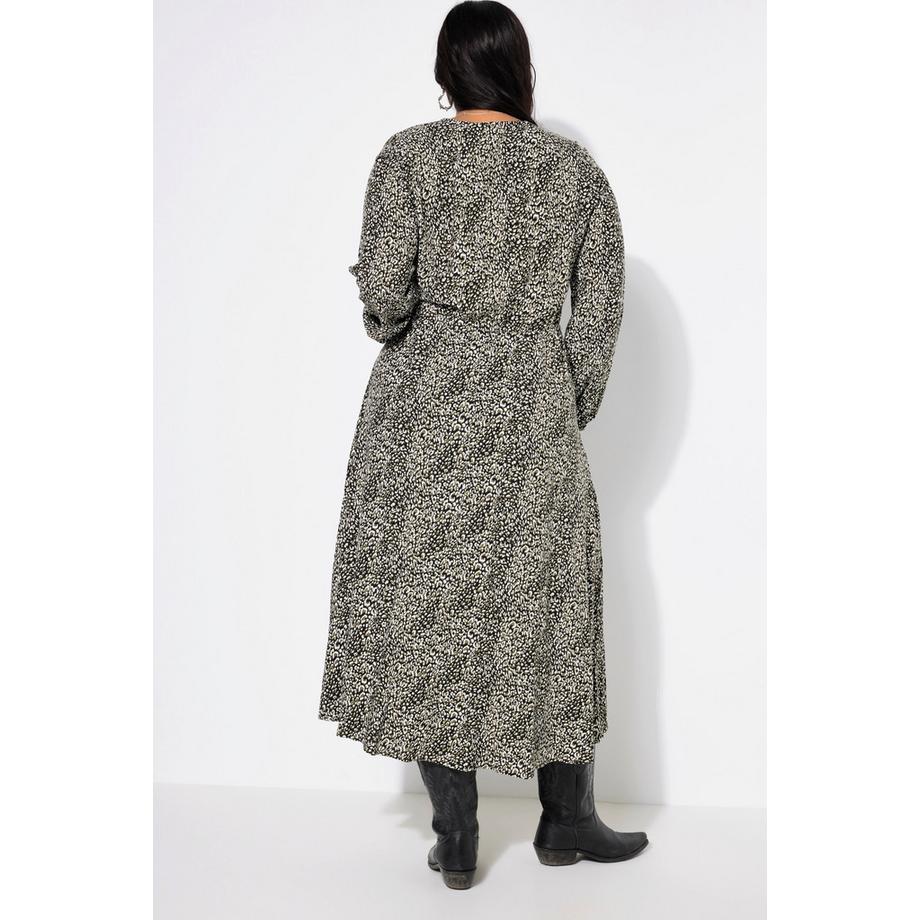 Studio Untold Maxi abito taglio svasato effetto incrociato  