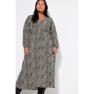 Studio Untold  Robe maxi coupe trapèze, imprimé léopard et style cache-cœur 