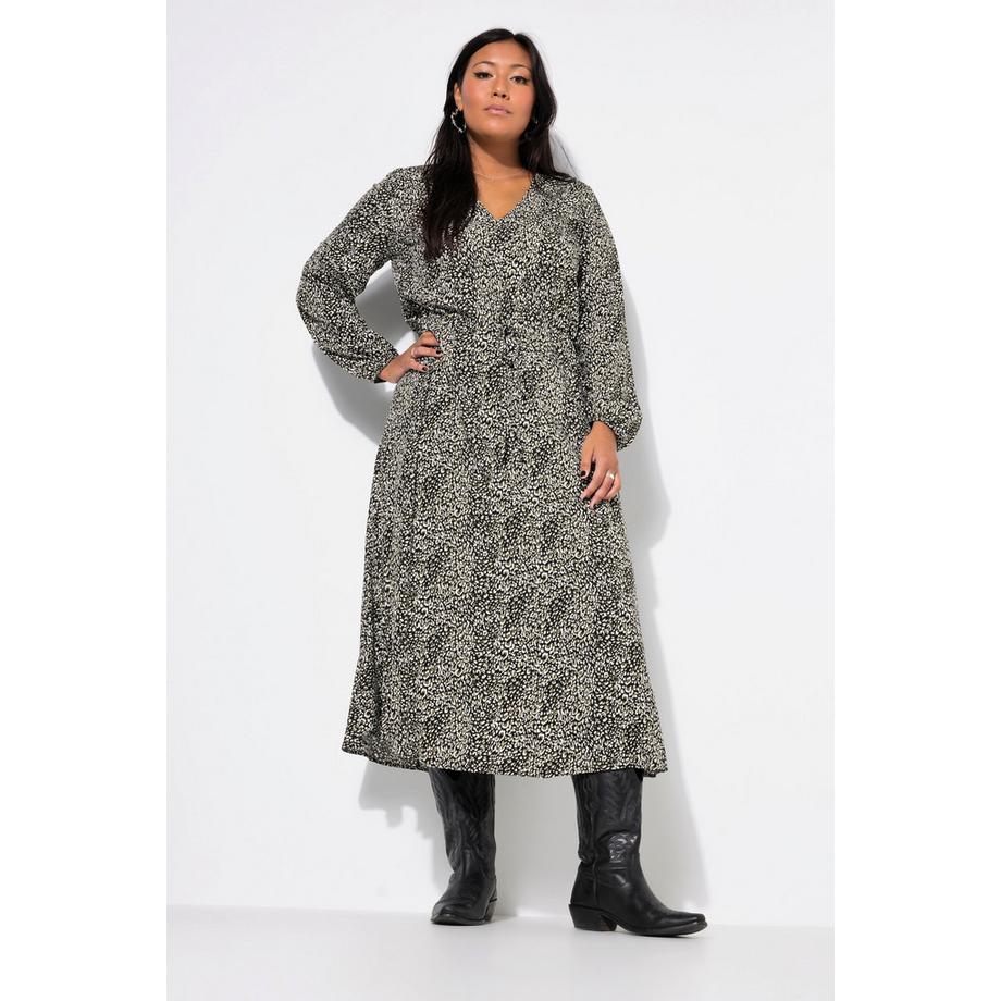 Studio Untold Maxi abito taglio svasato effetto incrociato  