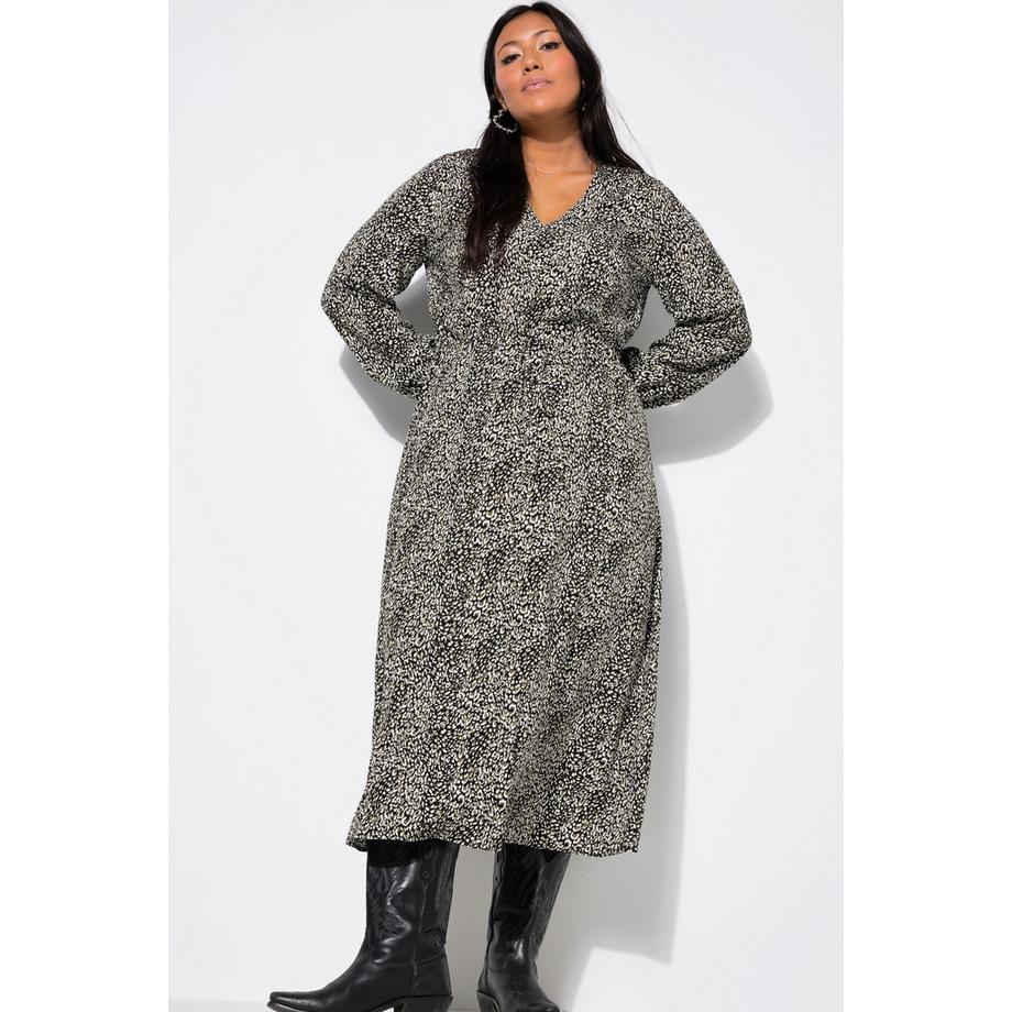 Studio Untold Maxi abito taglio svasato effetto incrociato  