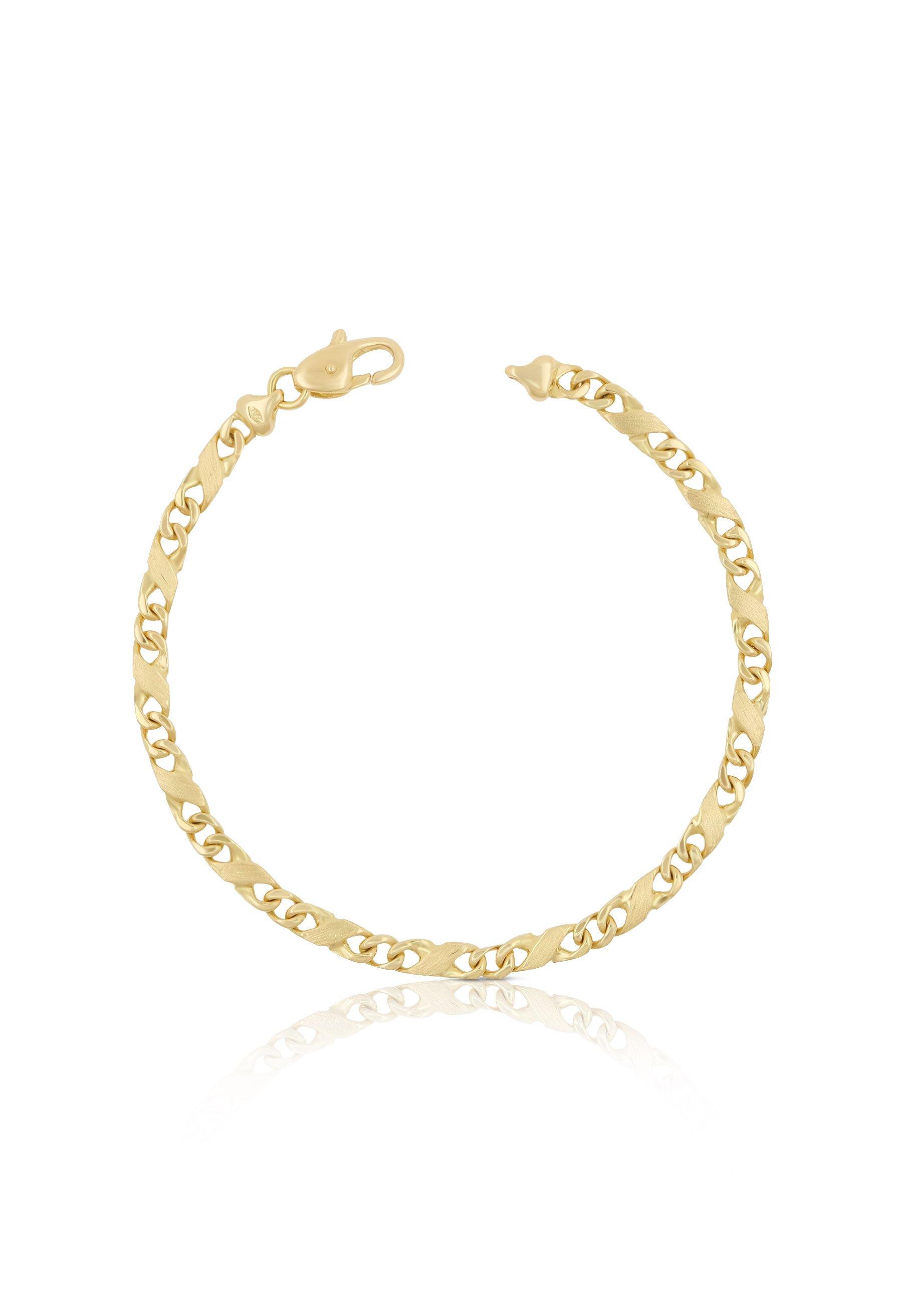 MUAU Schmuck  Bracelet Carrera en or jaune 750, 19cm, 4mm 