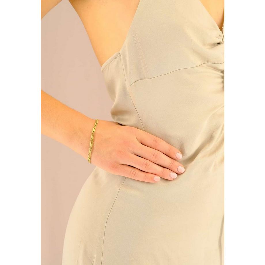 MUAU Schmuck  Armband Carrera Gelbgold 750, 19cm, 4mm 