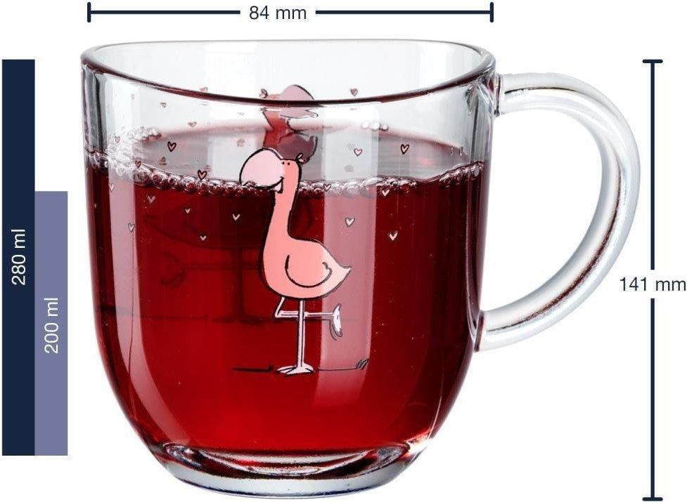 LEONARDO Kindertasse Bambini Flamingo, 6-teilig  