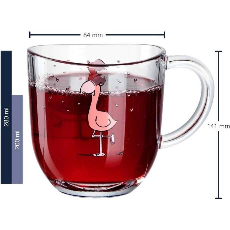 LEONARDO Kindertasse Bambini Flamingo, 6-teilig  