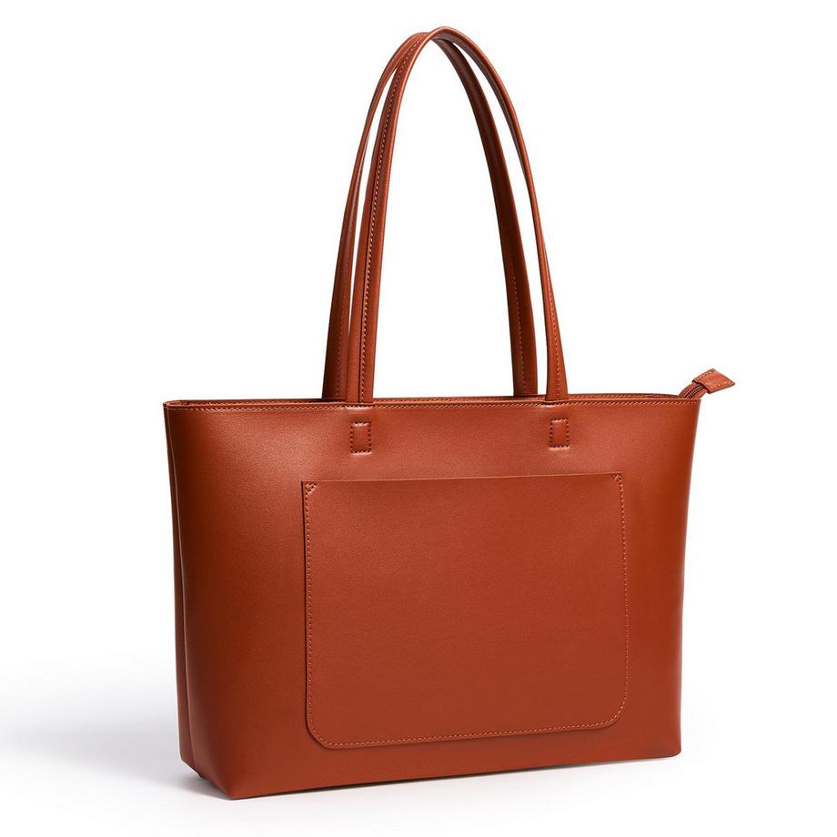 Einkaufstasche Handtasche Stilvolle große Umhängetasche mit Reißverschluss und Tasche Laptop