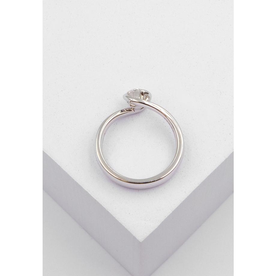 MUAU Schmuck  Solitaire Ring Diamant 0.50ct. Weissgold 750 