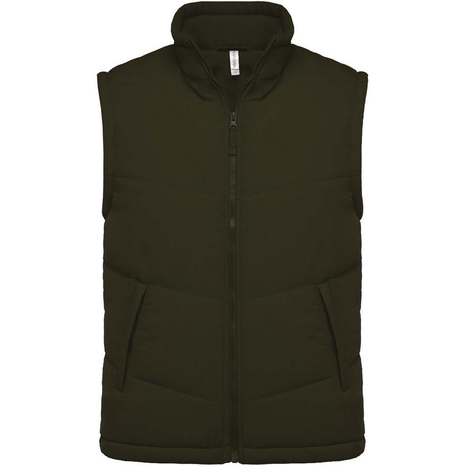 Kariban Gilet imbottito senza maniche con fodera in pile  