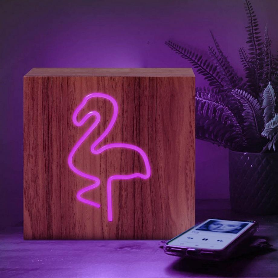 Avizar  Speaker Bluetooth LED Design Fenicottero 