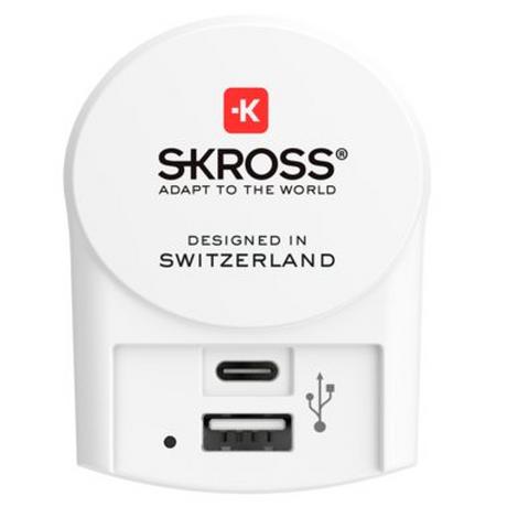 SKROSS  Skross 1.302423 chargeur d'appareils mobiles Blanc Intérieure 