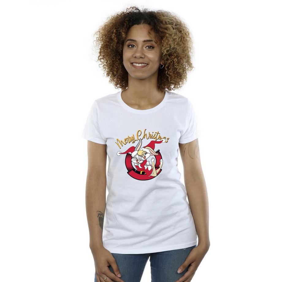 LOONEY TUNES Merry Christmas Bugs Bunny T-Shirt  
