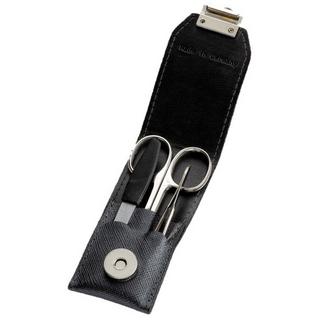 HERBA  Herba.Manikür Set 3-teilig vernickelt im Stecketui, schwarz 
