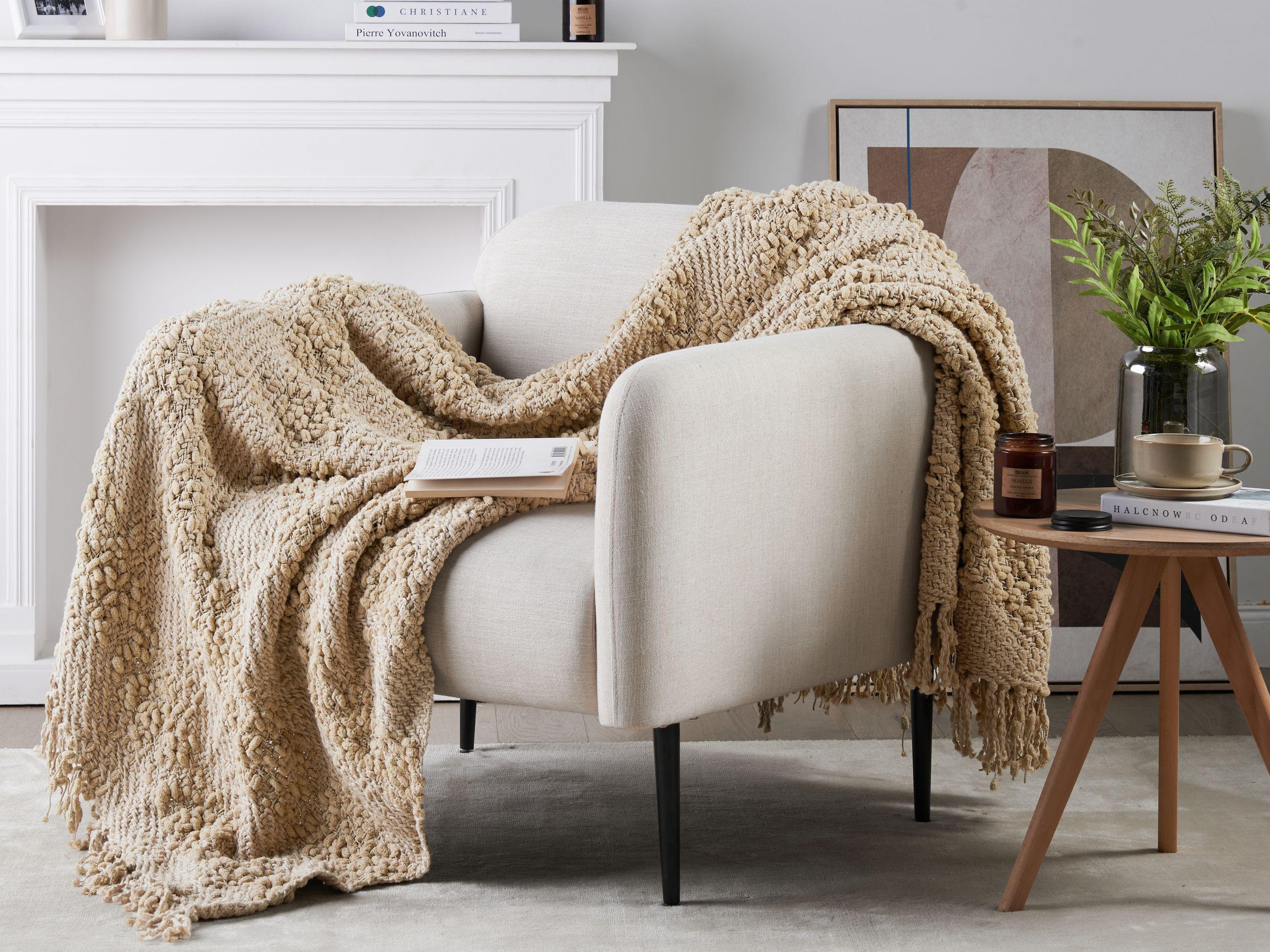 Beliani Couverture en Coton Boho VELLA  