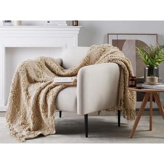 Beliani Couverture en Coton Boho VELLA  