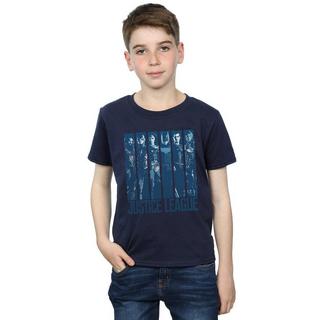 DC COMICS  Tshirt JUSTICE LEAGUE MOVIE DOUBLE INDIGO 