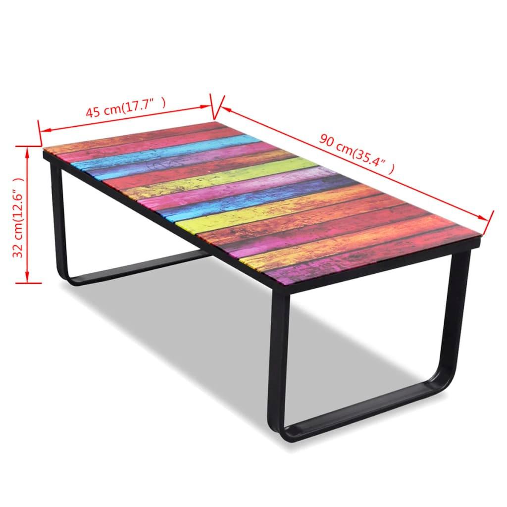 VidaXL Table basse verre  