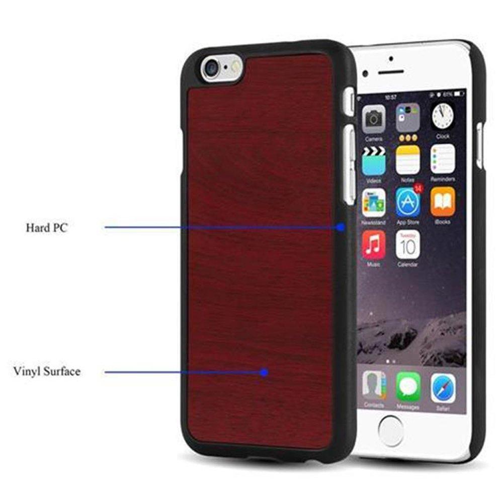 Cadorabo  Housse compatible avec Apple iPhone 6 / 6S - Hard Case Coque de protection en bois contre les rayures et les chocs 