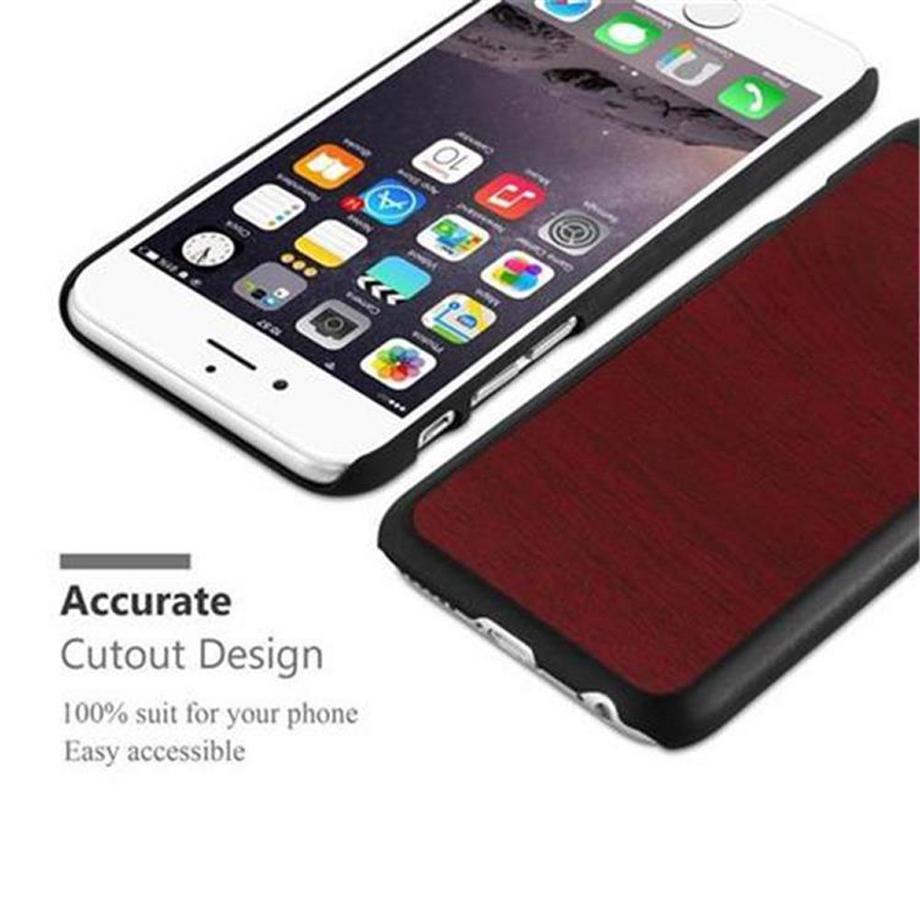Cadorabo  Hülle für Apple iPhone 6  6S Hard Case in Holz Optik 