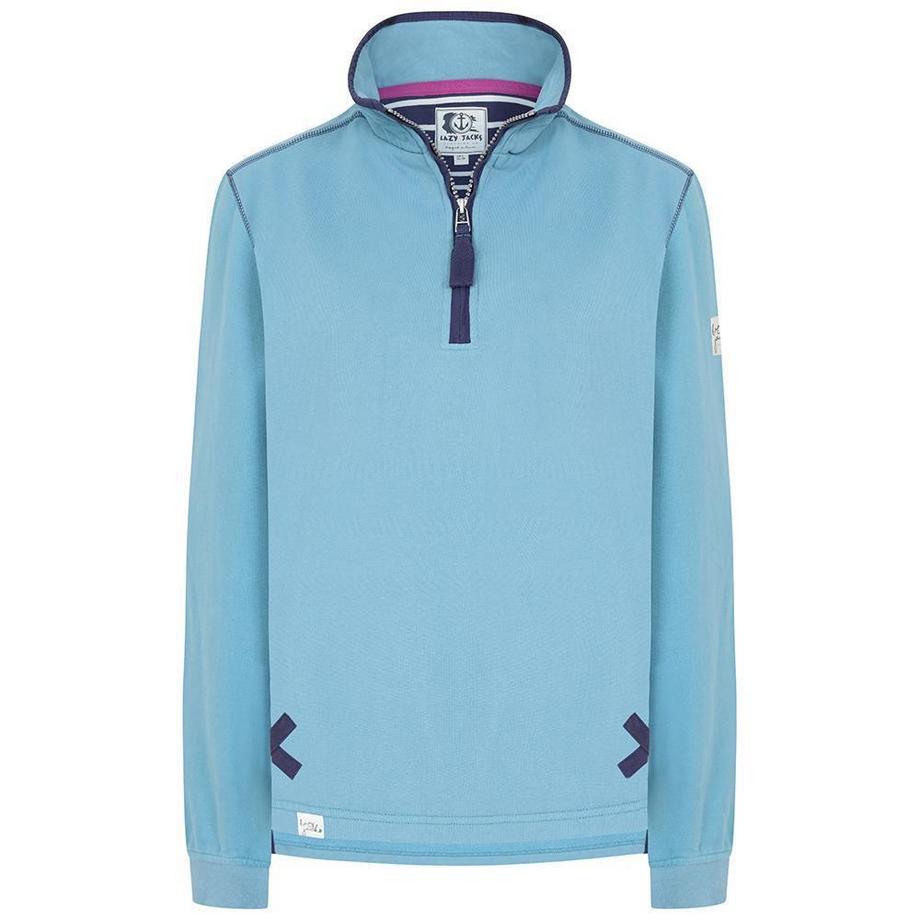 Sweatshirt  , mit kurzem Reißverschluss