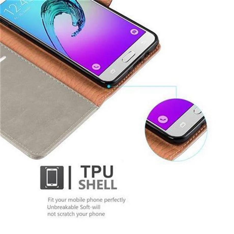 Cadorabo  Hülle für Samsung Galaxy J7 2016 Magnetverschluss, Kartenfach 