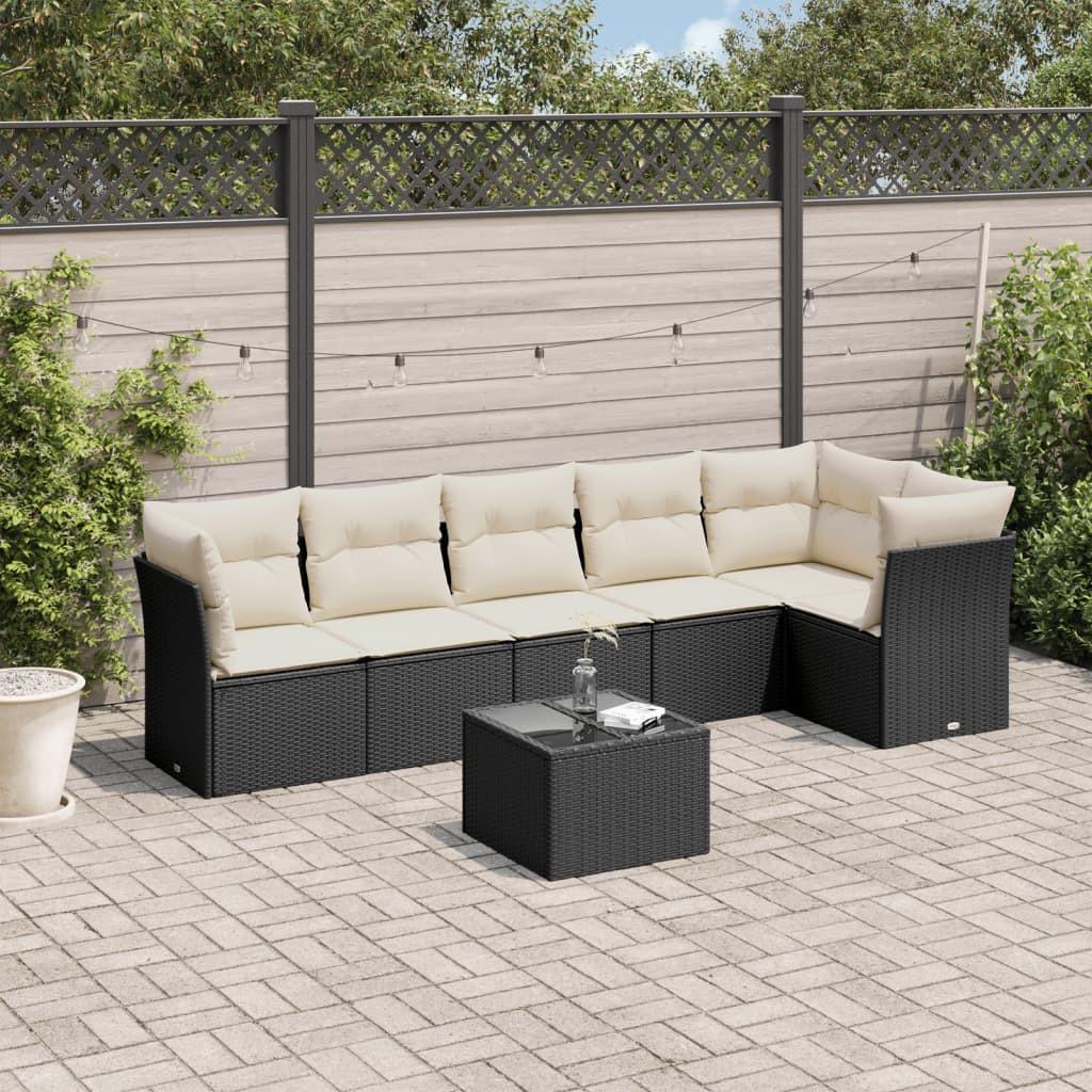 VidaXL set divano da giardino Polirattan  