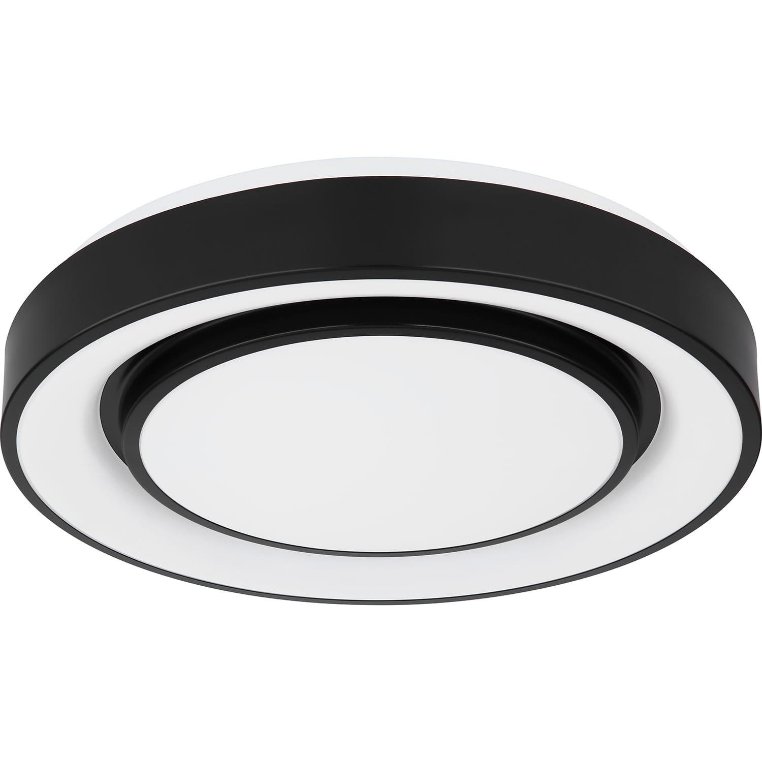 mutoni Lampada da soffitto Sully in metallo nero LED  