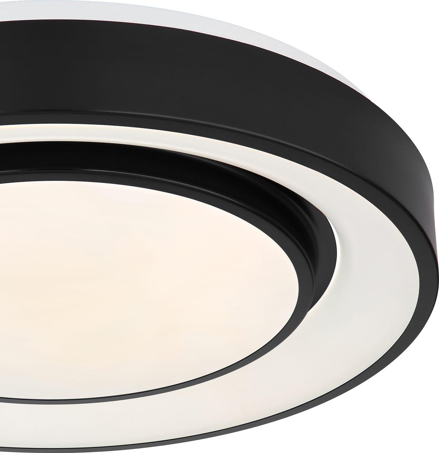 mutoni Lampada da soffitto Sully in metallo nero LED  