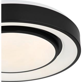 mutoni Lampada da soffitto Sully in metallo nero LED  