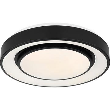 Lampada da soffitto Sully in metallo nero LED