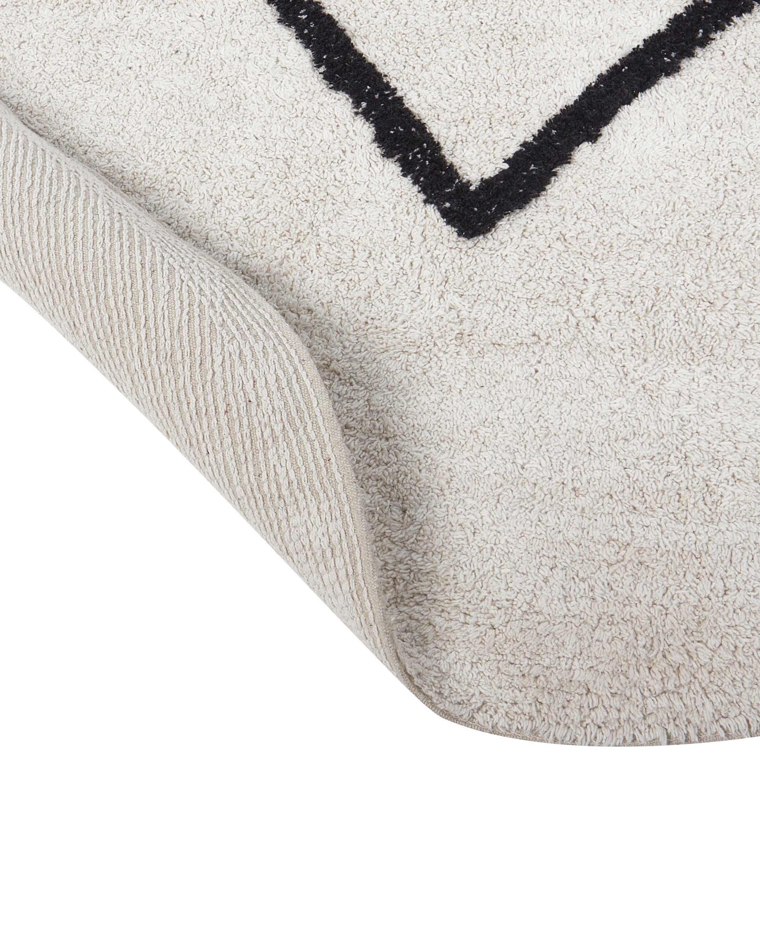 Beliani Tapis en Coton Moderne HEART  