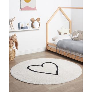 Beliani Tapis en Coton Moderne HEART  