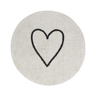 Beliani Tapis en Coton Moderne HEART  