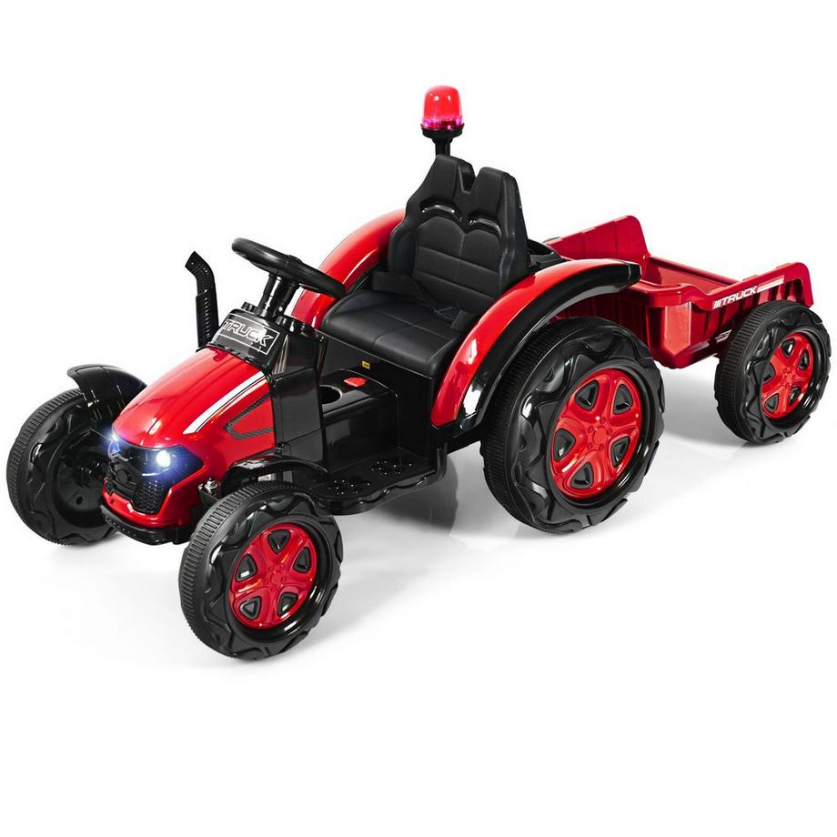 Northio  Trattore cavalcabile per bambini 12V con rimorchio rimovibile 