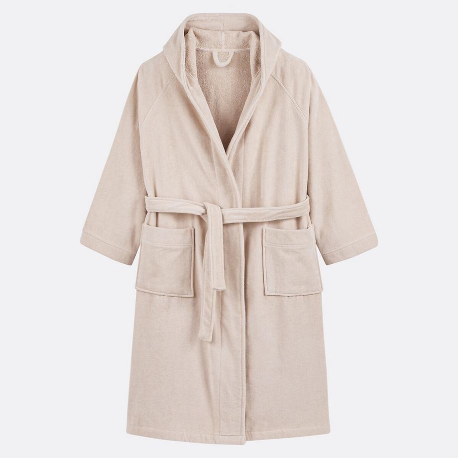 La Redoute Intérieurs Peignoir capuche éponge velours 450 g/m2  