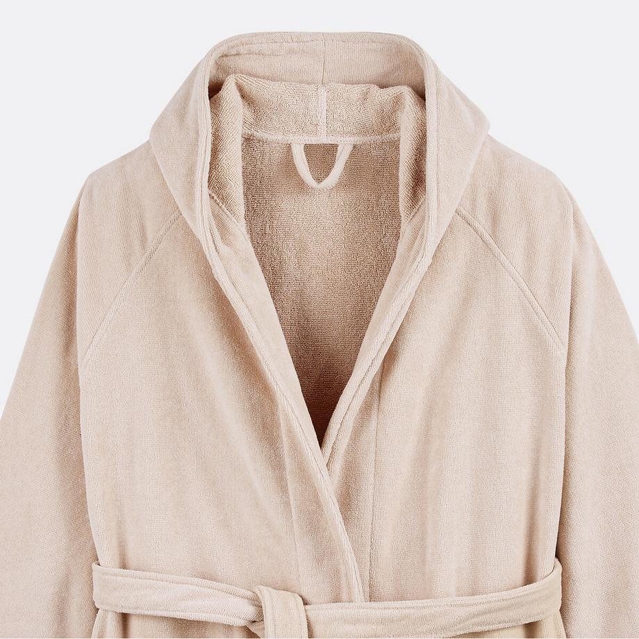 La Redoute Intérieurs Peignoir capuche éponge velours 450 g/m2  