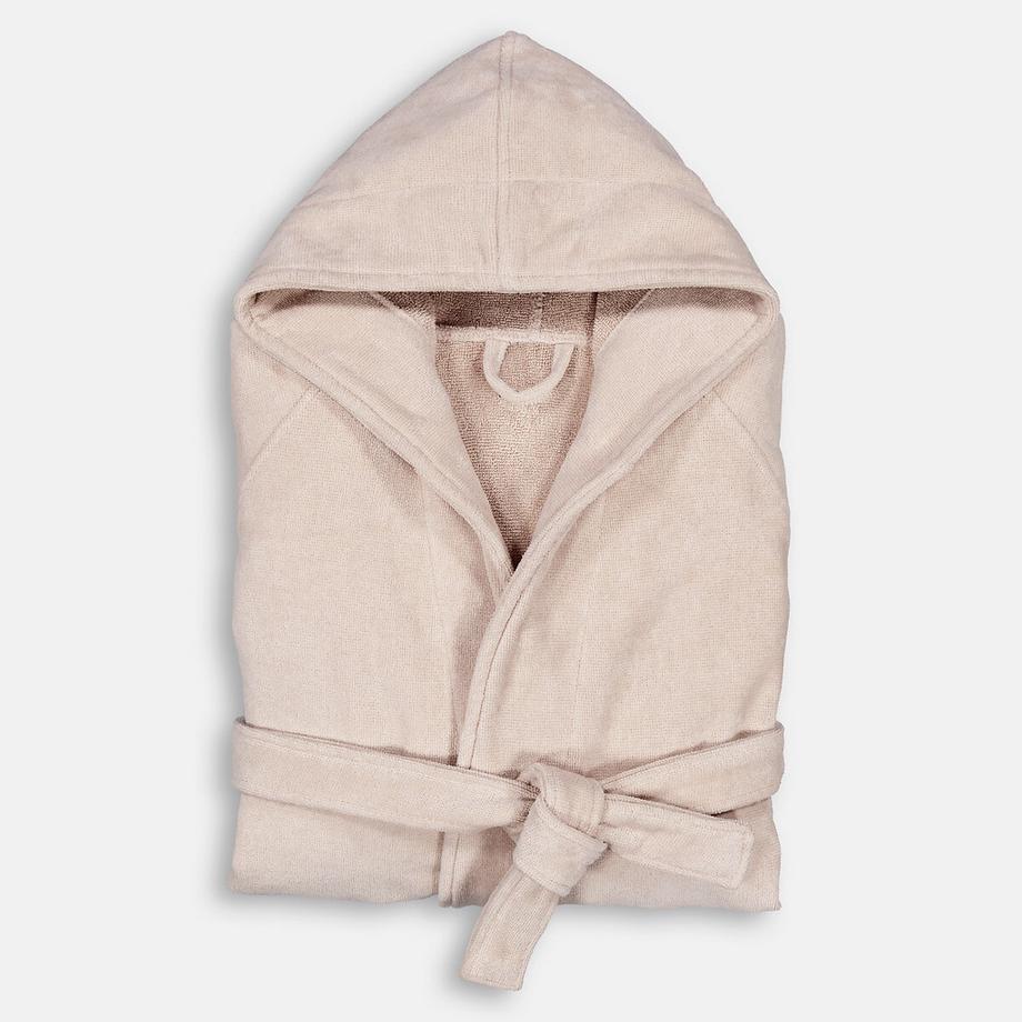 Peignoir capuche éponge velours 450 g/m2