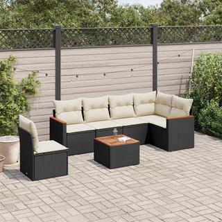 VidaXL set divano da giardino Polirattan  