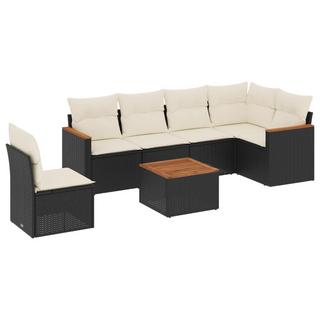 VidaXL set divano da giardino Polirattan  