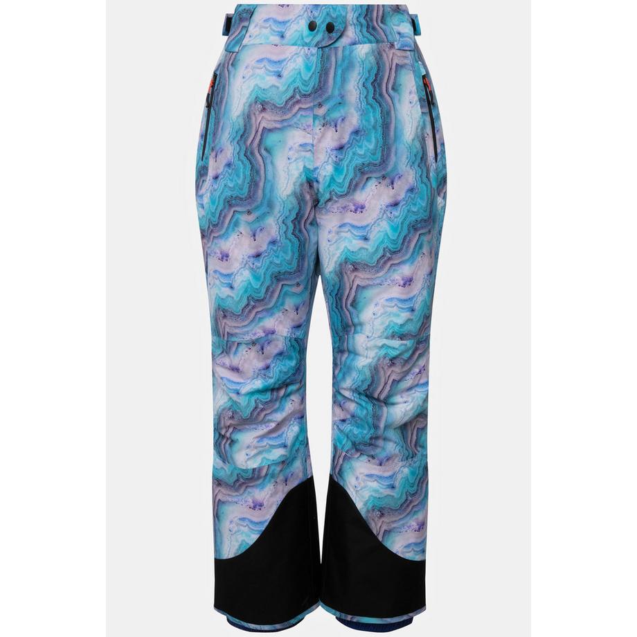 Ulla Popken Pantaloni da sci funzionali impermeabili con linguetta a strappo ginocchia preformate  