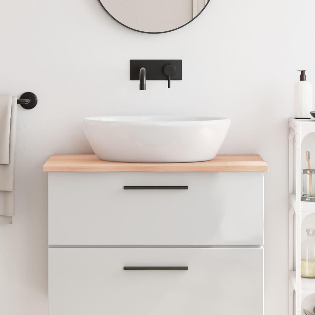 VidaXL  Comptoir de salle de bain bois de chêne 