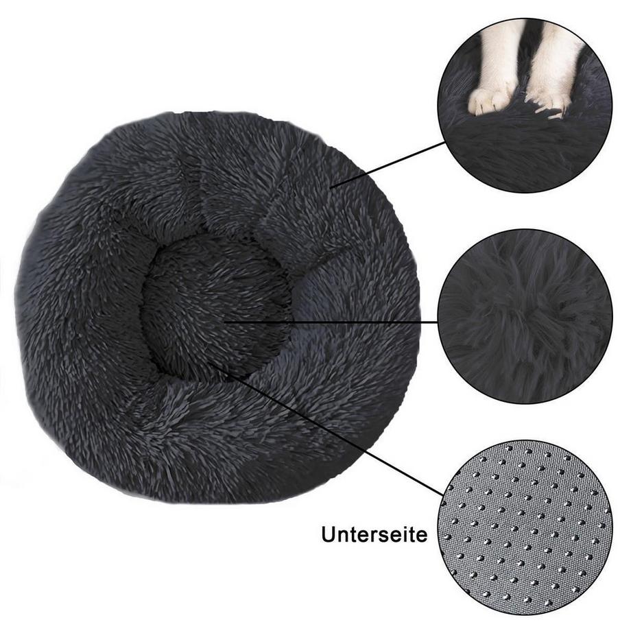 Intirilife  flauschiges Plüsch Haustierbett 
