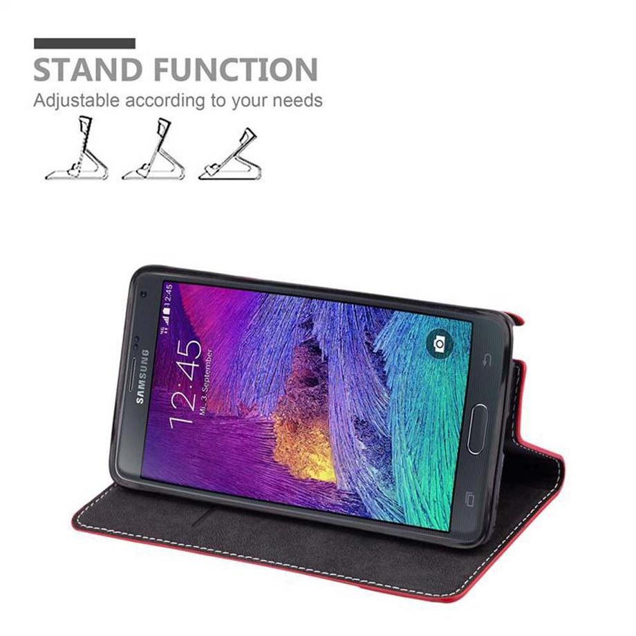 Cadorabo  Housse compatible avec Samsung Galaxy NOTE 4 - Coque de protection avec fermeture magnétique, fonction de support et compartiment pour carte 
