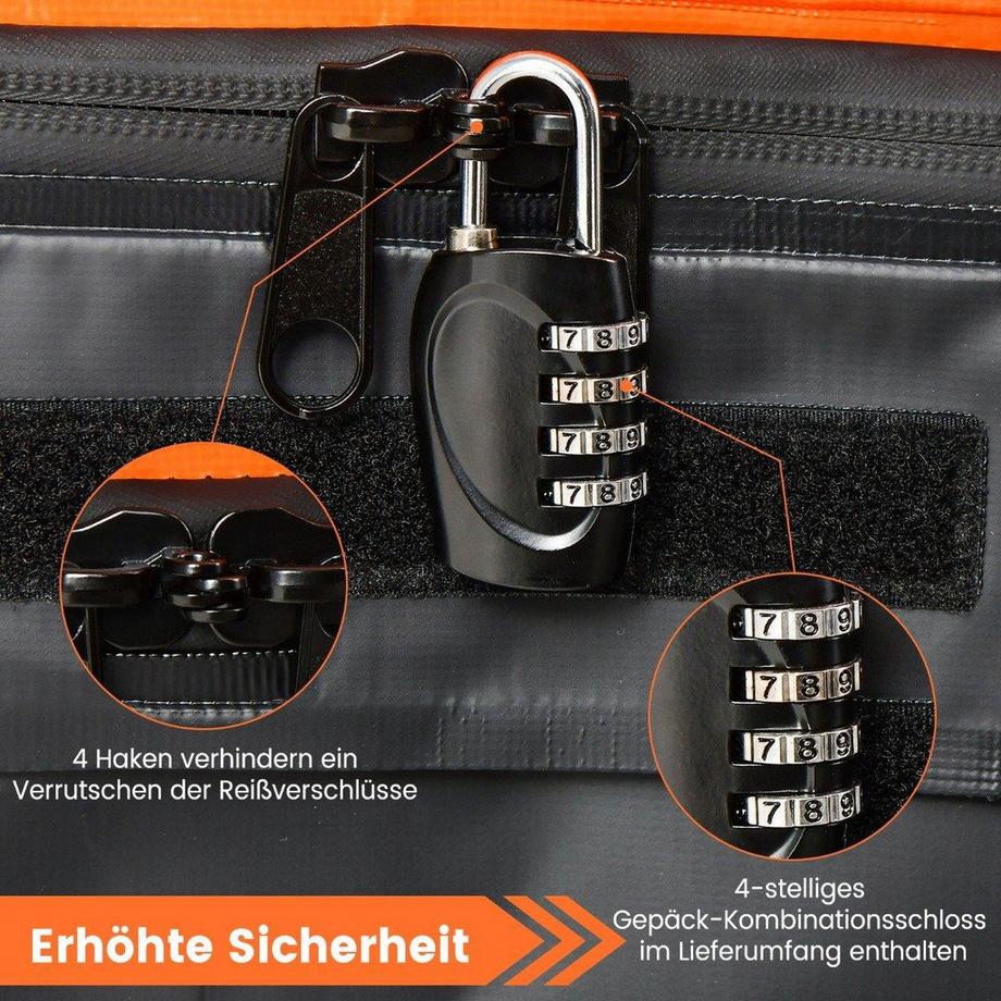 Northio Sac à bagages de toit pour tous les véhicules Coffre de toit d'une capacité de 450 L  