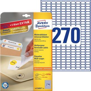 Avery-Zweckform Avery-Zweckform Etiquettes Avery Zweckform/L4730 REV25 25.4x10 mm 8100 étiquettes  