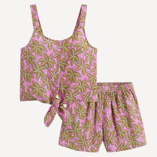 La Redoute Collections  Zweiteiliges Set aus Top und Shorts mit Palmenprint 