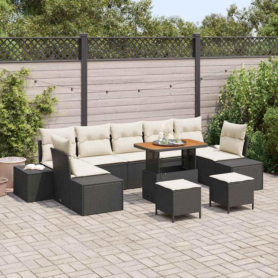 VidaXL Set Divano da Giardino Polyrattan  