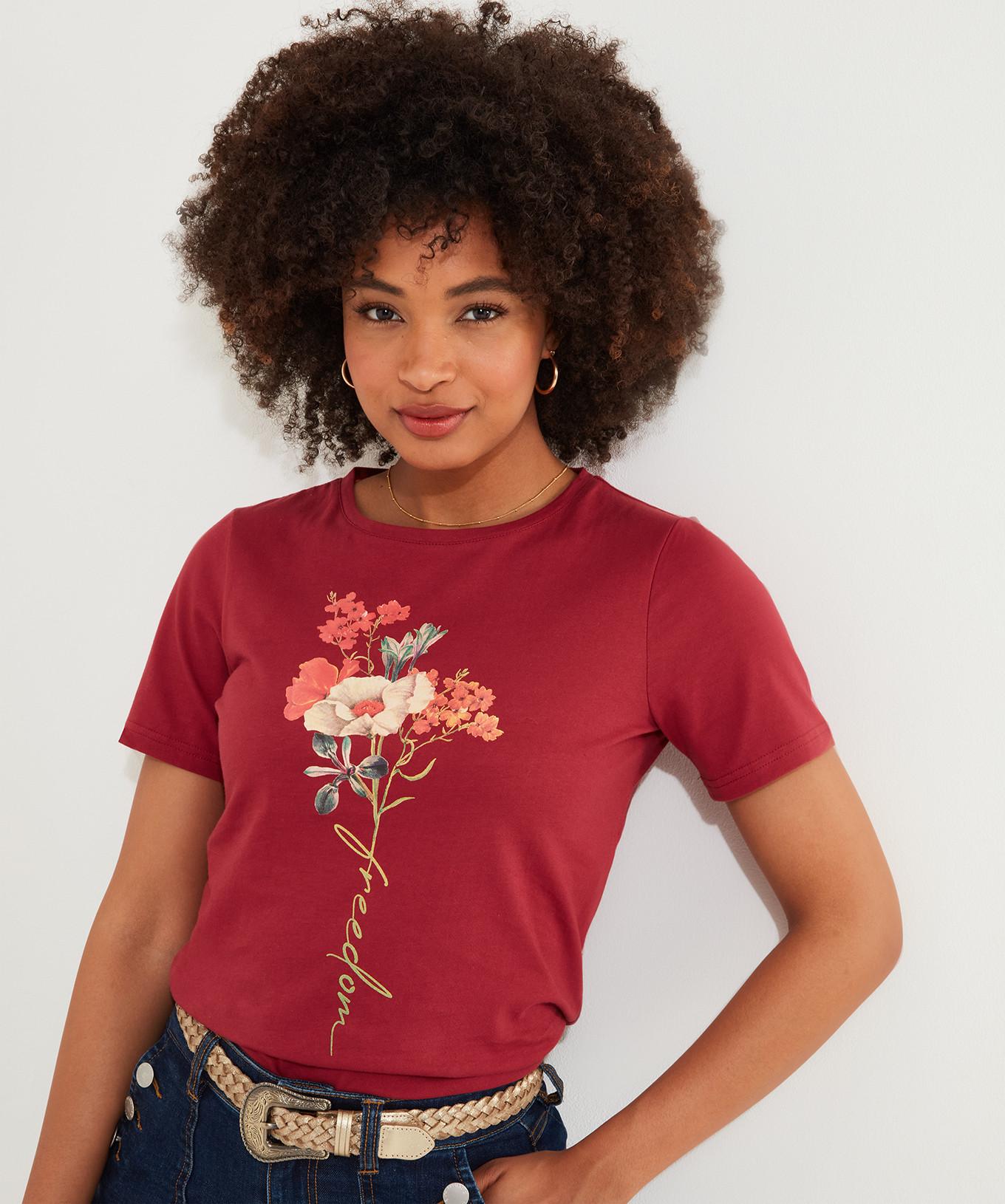 Joe Browns  Vintage-Grafik-T-Shirt mit Blumenmuster 