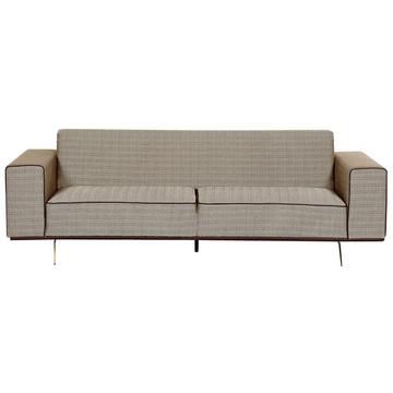 2 Sitzer Sofa aus Leinen Modern OSELO