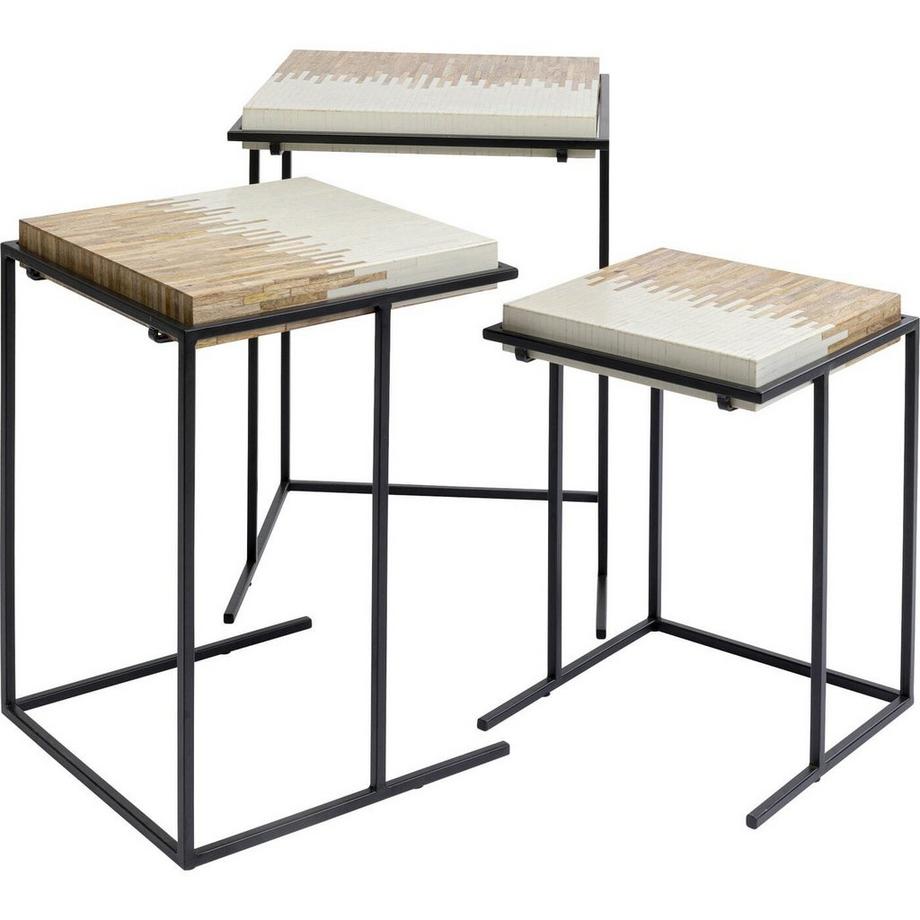 KARE Design Table d'appoint Bora Bora (lot de 3)  