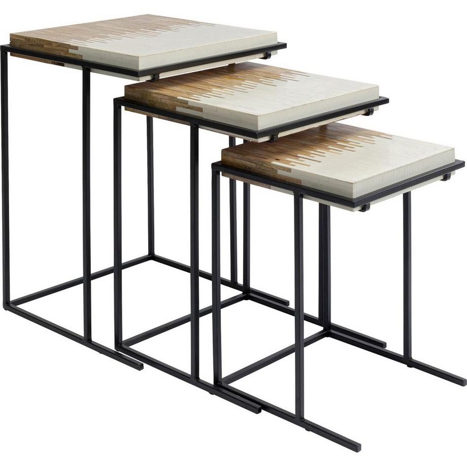 KARE Design Table d'appoint Bora Bora (lot de 3)  
