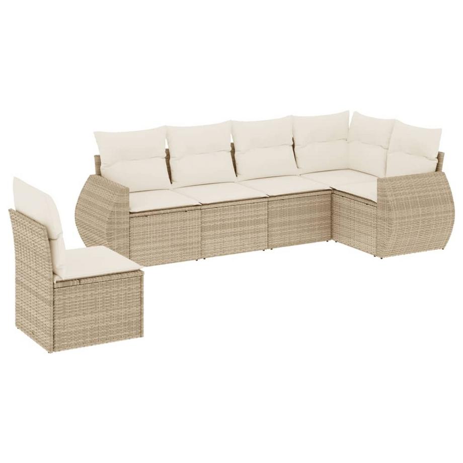 set divano da giardino Polirattan